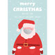 Santa with Foil Mask Flat Holidays Cards Image 4 of 4